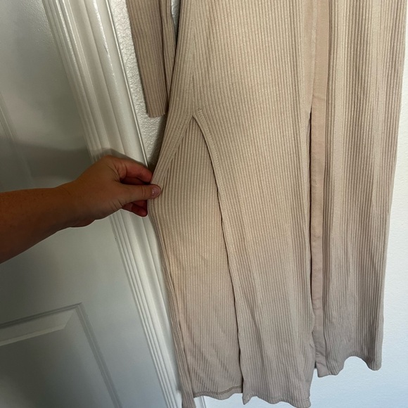 The Range ALLOY RIB LS DUSTER in Nude - Picture 5 of 9